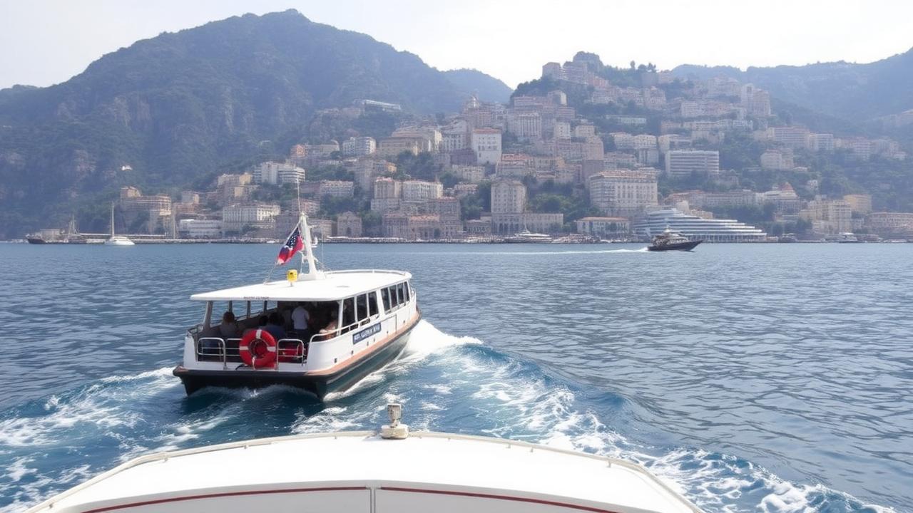 Passagierfähre vor der Küste von Salerno